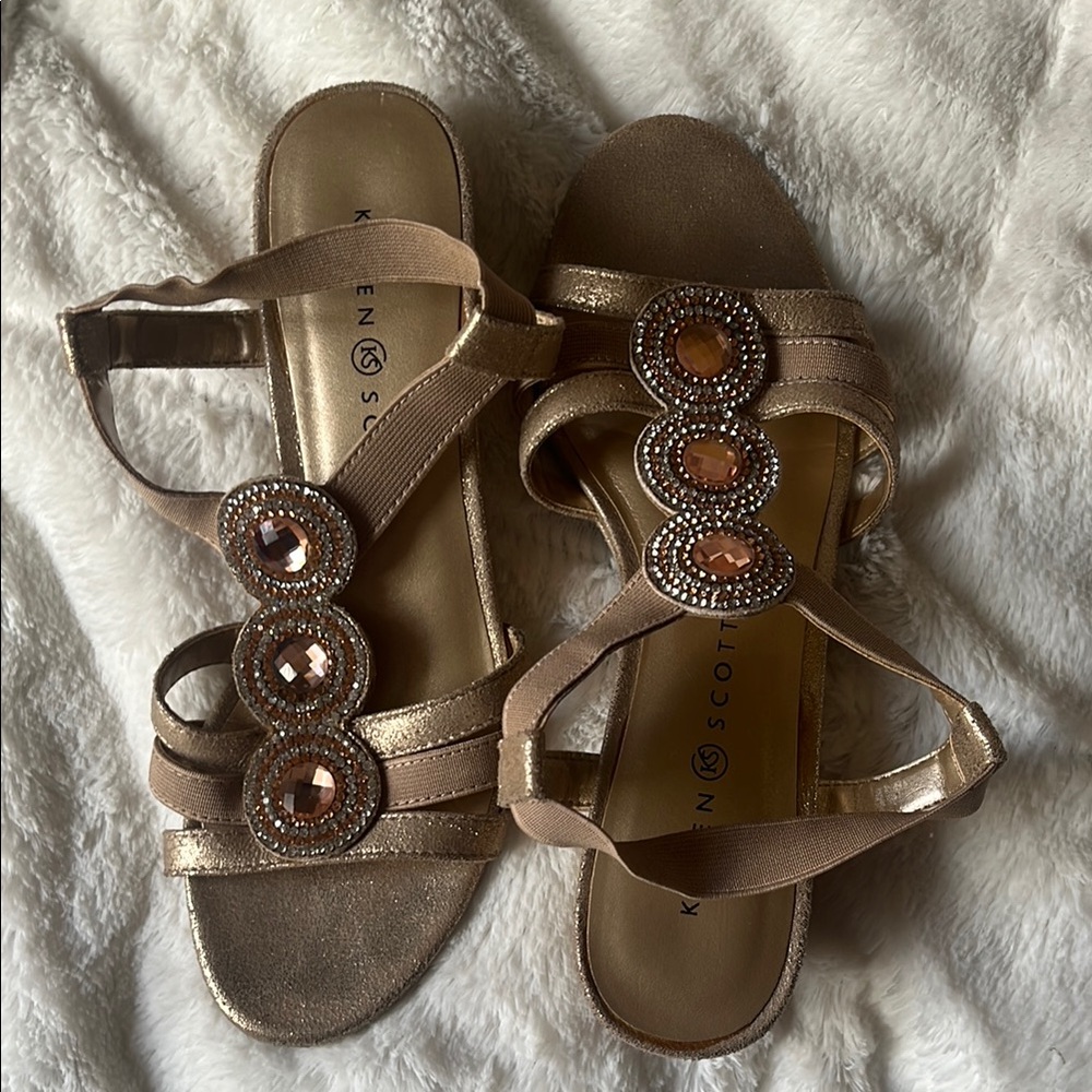 Karen Scott Women's Gold Sandals